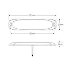 Directional LED Amber 12-24V Permanent Mount
